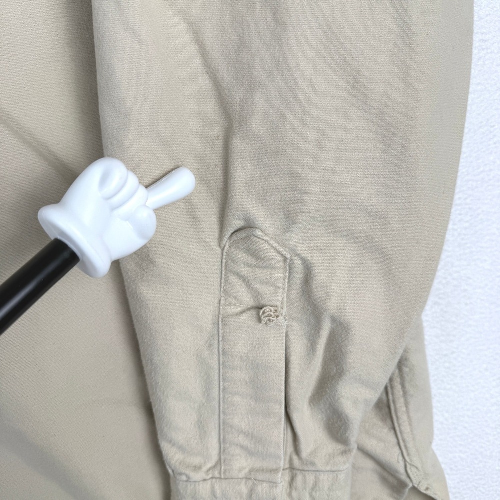 Vtg LL Bean Chamois Cloth Shirt Mens 17.5 Tall L/S Heavyweight Workwear 1612 - Picture 6 of 9